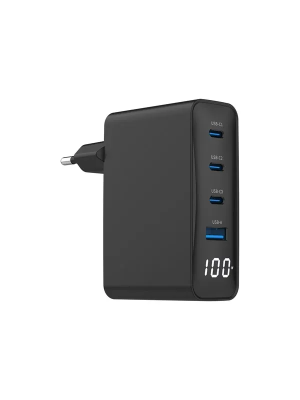 Gembird power adapter - 3 x USB-C USB Type A - 100 watt