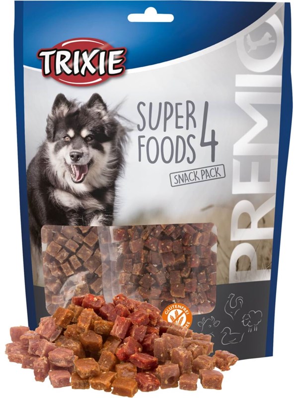 Trixie PREMIO 4 Superfoods Chicken Duck Beef Lamb 400g (4x100g)