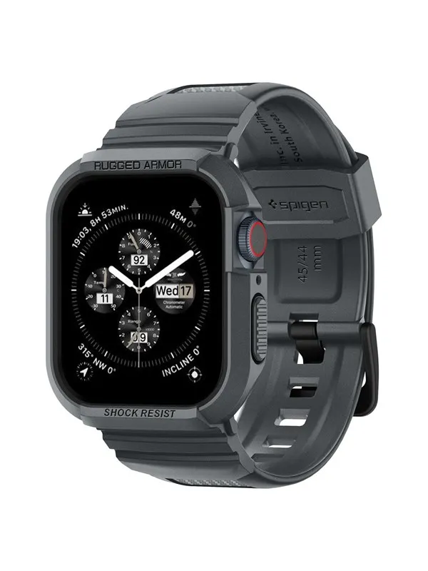 Spigen Rugged Armor Pro - dark gray - Apple Watch 45mm/44mm