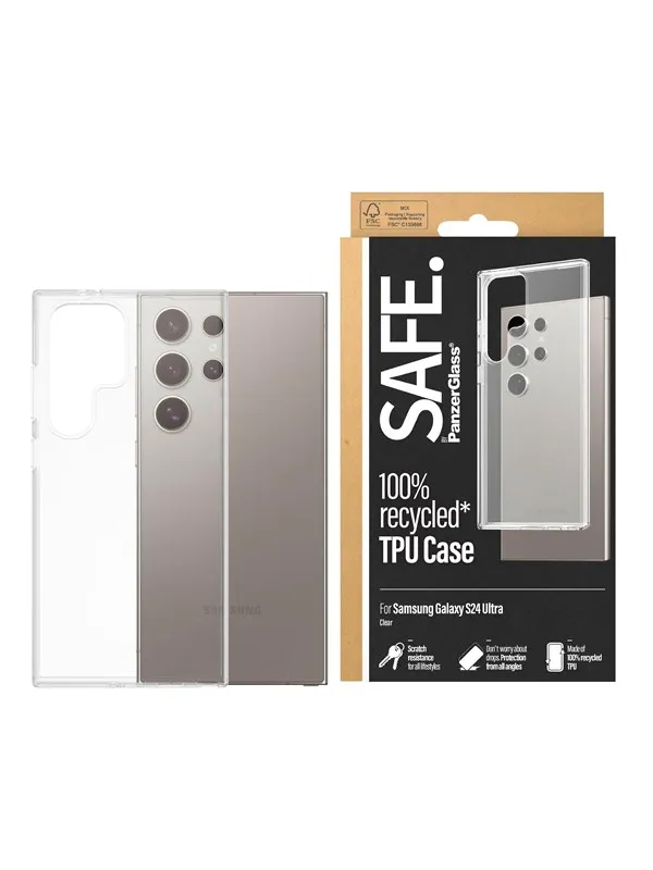 SAFE by PanzerGlass TPU Case Samsung Galaxy S24 Ultra | Transparent