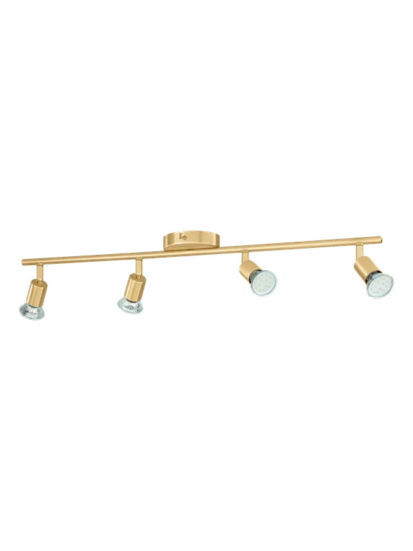 EGLO BUZZ LED spot rail 4L brushed brass