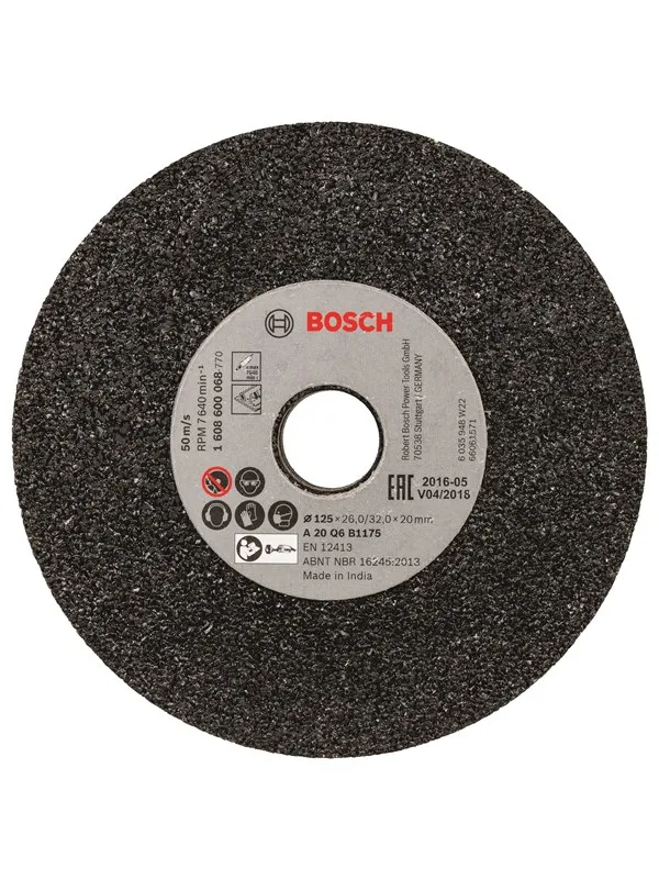 Bosch Slipeskive til rettsliper 125 mm, 20 mm, 20
