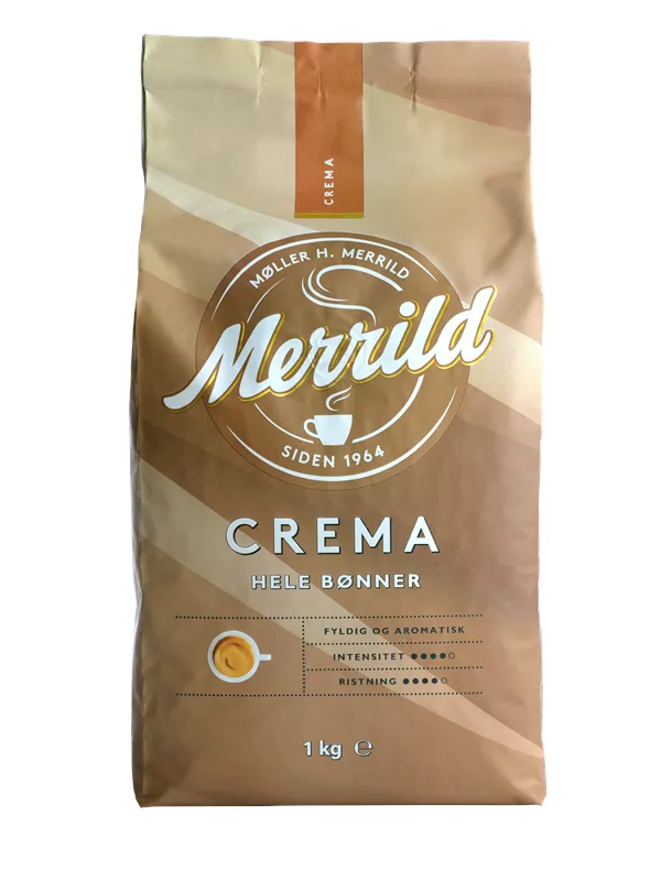 MERRILD Crema Hele bønner - 1 kg