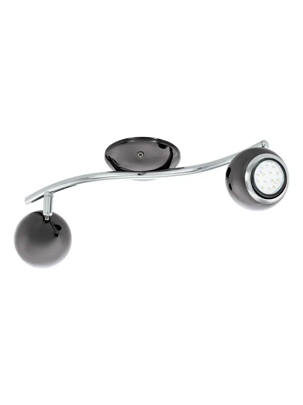 EGLO BIMEDA spot rail 2L smoke colored nickel/chrome