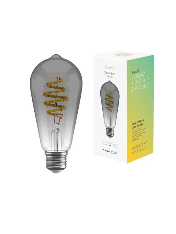 Hombli Smart Bulb ST64 CCT Filament (E27) Smokey