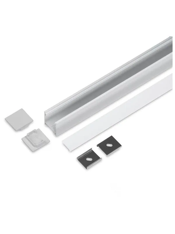 Light Solutions Aluminiumsprofil - Model L - 20mm LED strip - Alu