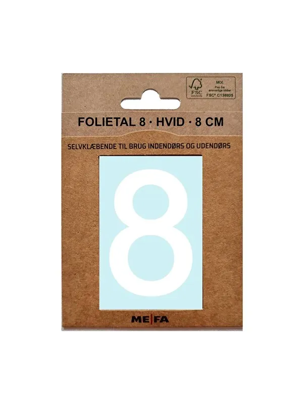 MEFA Foil number 8 White