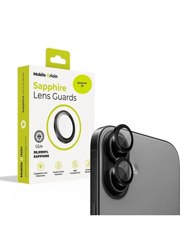 Mobile Origin Sapphire Lens guards - black - iPhone 17