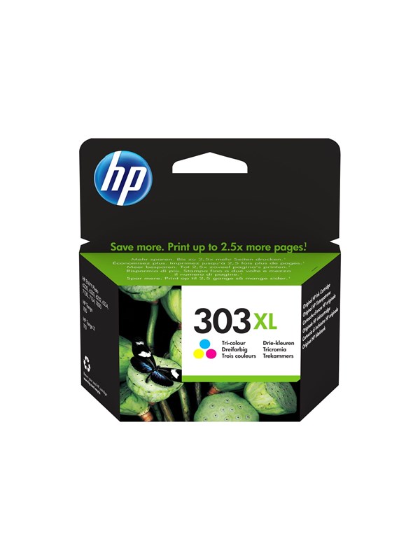 HP 303XL / T6N03AE High Capacity Tri-Color (Cyan Magenta Yellow) Ink