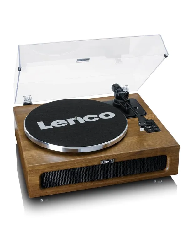Lenco LS-410WA - Record Player with 4 built-in speakers - Wood - Platespiller