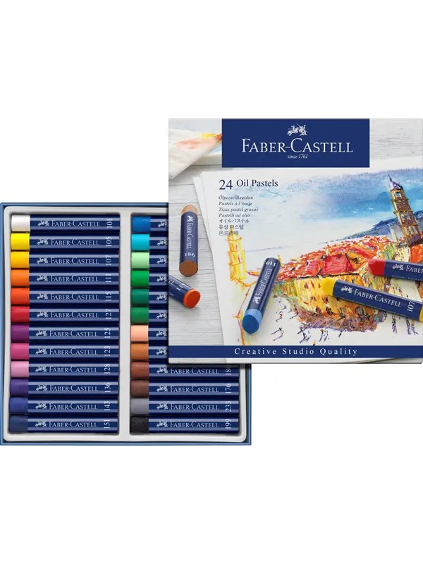 Faber-Castell Oil pastels cardboard box of 24