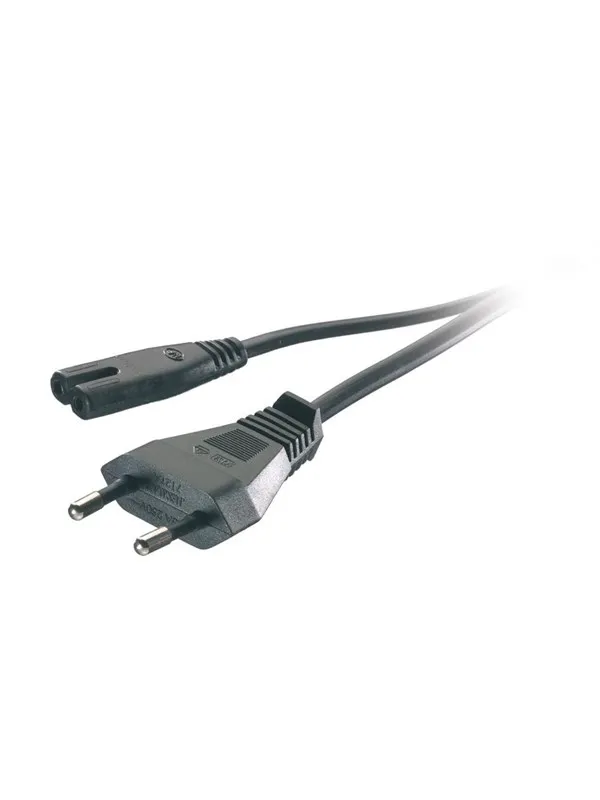 Vivanco Power cord Euro plug - "8 1.25m Black