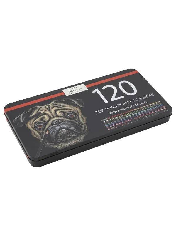 Nassau Colored pencils 120 pcs. in metal box