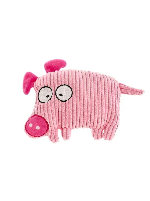 Dogman Dog Toy PiggySweet Squeaker Corduroy 16cm