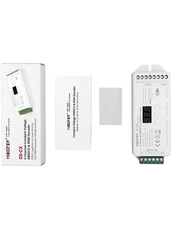 Miboxer LED Controller - DC12/24V - DMX512 (D5-CX)