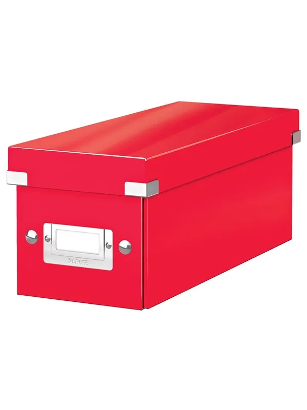 Leitz Oppbevaringsboks Click & Store  WOW CD Rød