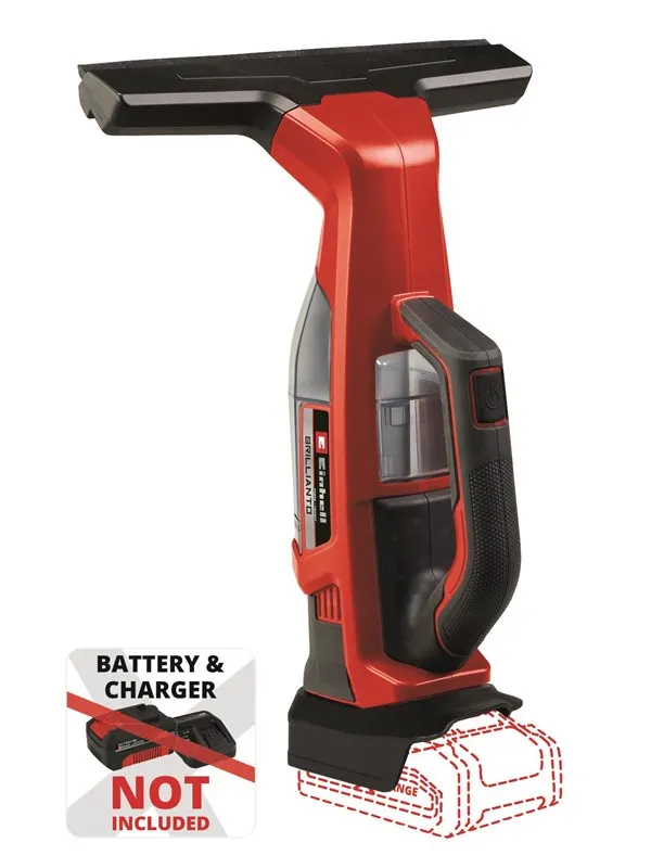Einhell BRILLIANTO batteridrevet vindusvask 18 volt uden batteri og lader