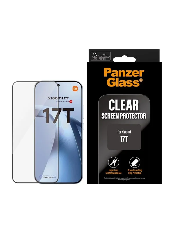 PanzerGlass Screen Protector Xiaomi 17T | Ultra-Wide Fit