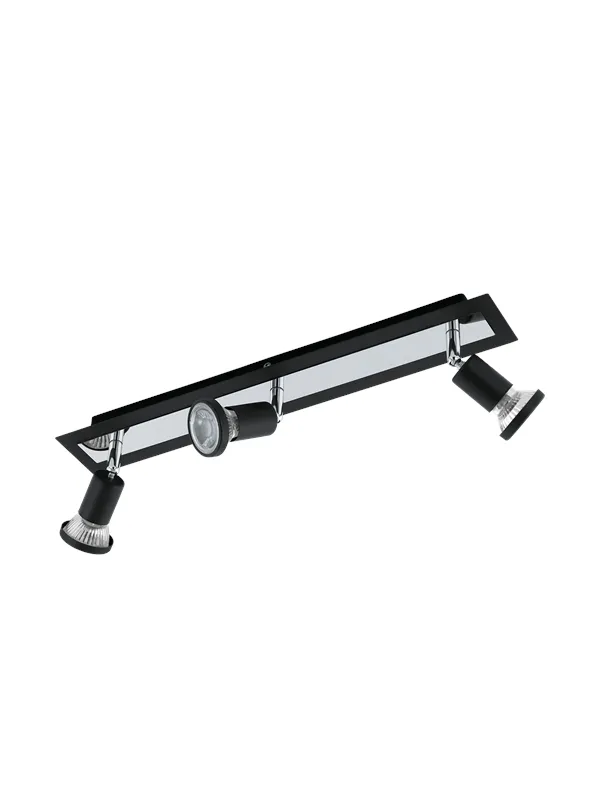 EGLO SARRIA spot rail 3L 3000K black/chrome