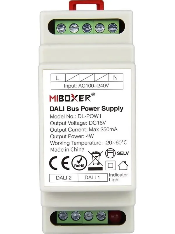 Miboxer - LED DALI-bus strømforsyning (DIN-skinne) - DALI