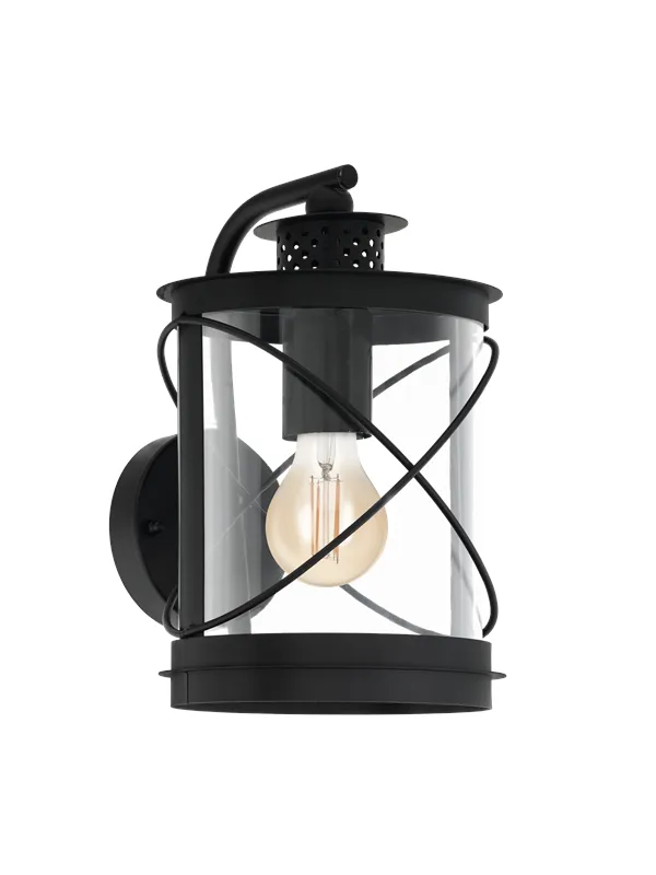 EGLO HILBURN outdoor wall lamp black