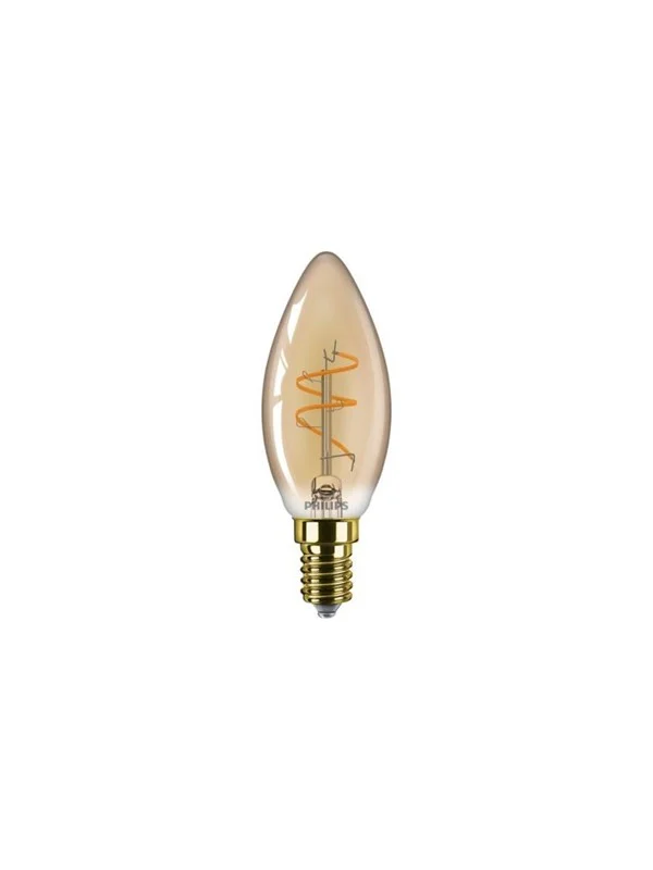 Philips LED-lyspære Vintage B35 Candle 270lm 3.1W/918 (25W) Dimmable Amber E14