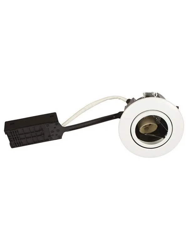 Scan Products Luna quick install 230v gu10 ip44 ss316 white round