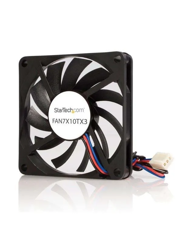 StarTech.com Replacement 70mm TX3 Dual Ball Bearing CPU Cooler Fan - Kabinettvifte - 70mm - Svart