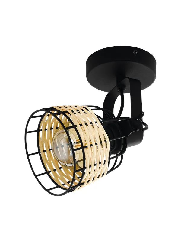 EGLO ANWICK 1 spot black/natural
