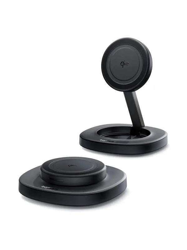 Baseus EnerFill FF11 15W Foldable Inductive Charger with 20W Wall Charger and 1m USB-C Cable - Black