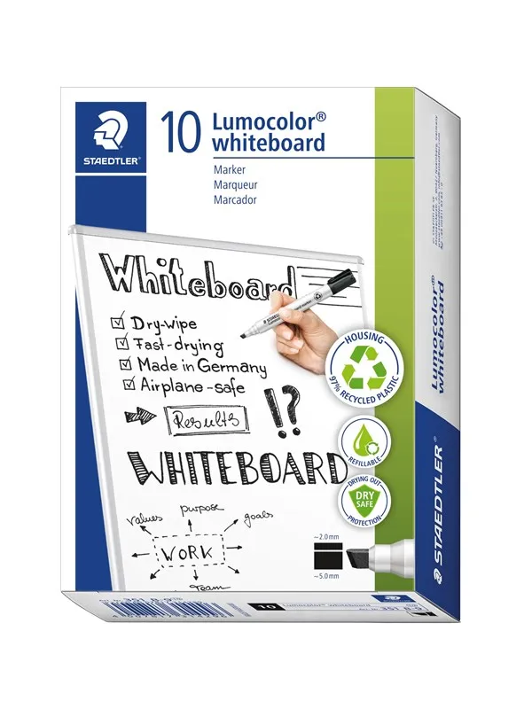 Staedtler Whiteboard marker Lumocolor.10 pcs Black