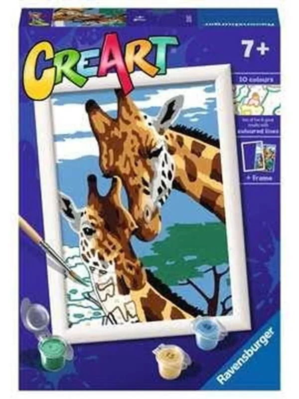 Ravensburger CreArt Paint by Numbers - Cute Giraffes