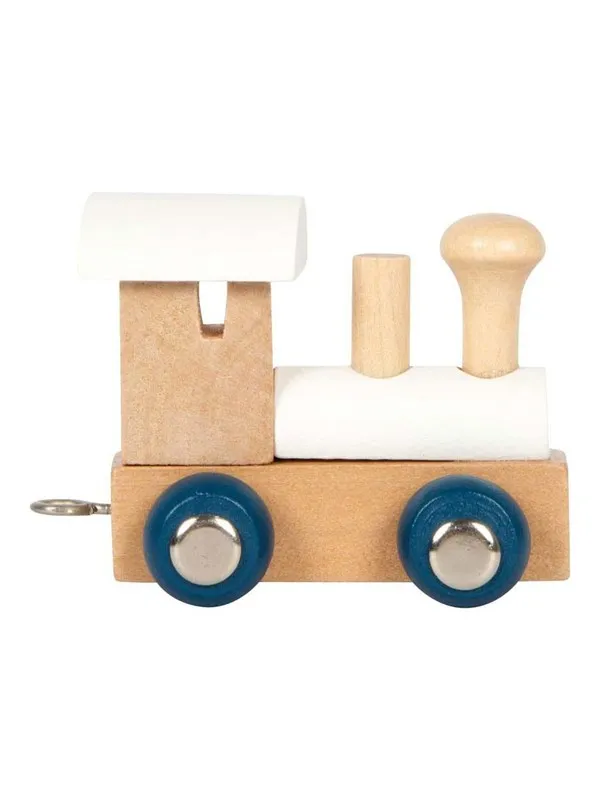 Small Foot - Wooden Letter Train Polar - Locomotive White - 12