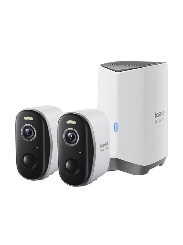 Baseus N1 Plus 2K Outdoor Camera Set (White)