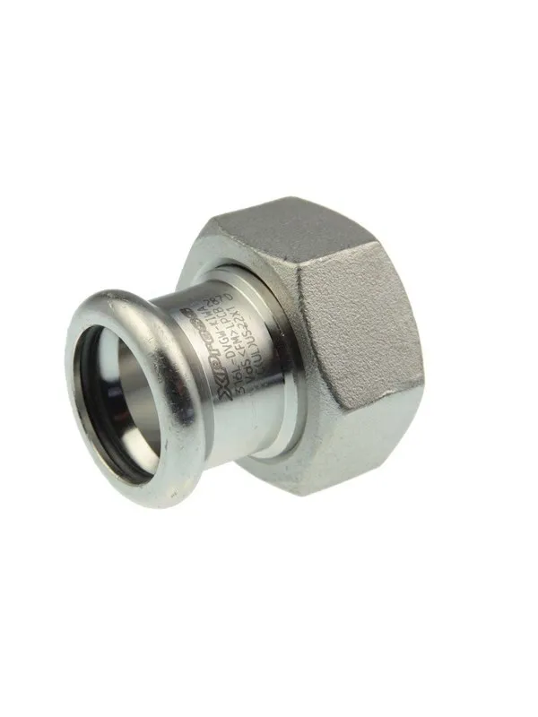 Vsh Fabrieken Xpr stainless coupl w/nut ff 15xg3/4