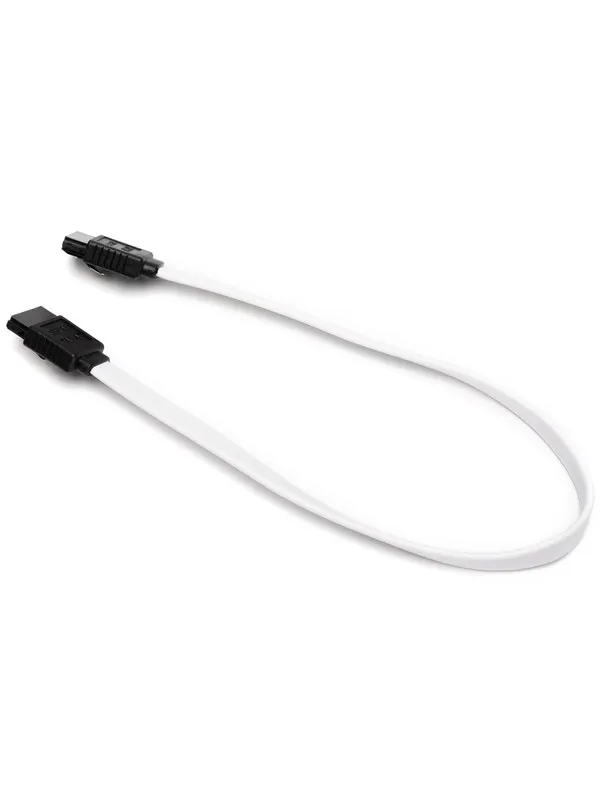 DUTZO SATA kabel - Hvit - 0.17 m - rett tilkobling