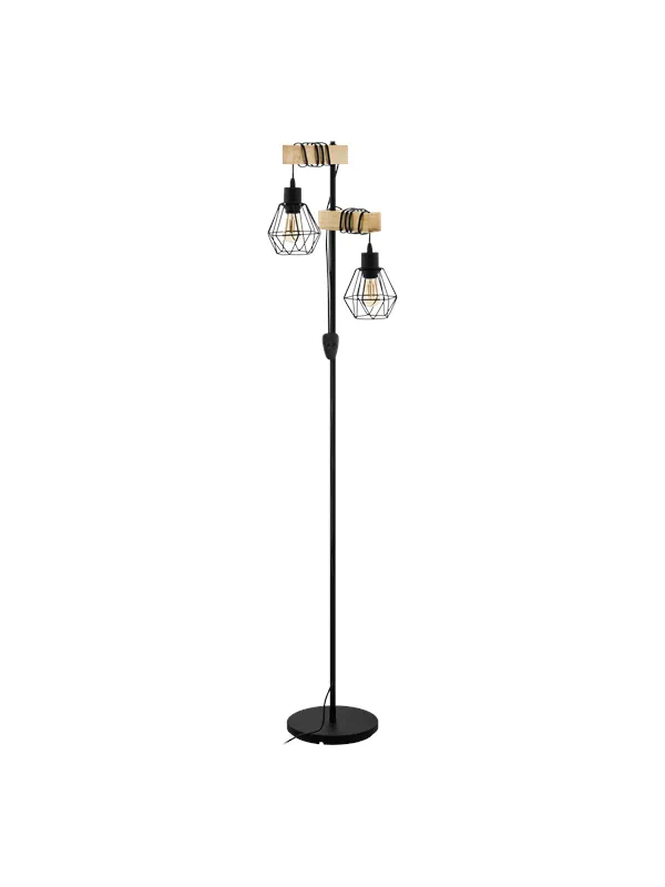 EGLO TOWNSHEND 5 floor lamp black/brown