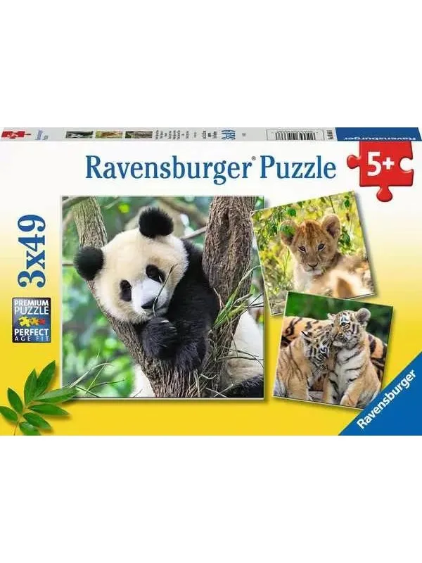 Ravensburger Panda Lion And Tiger 3x49p