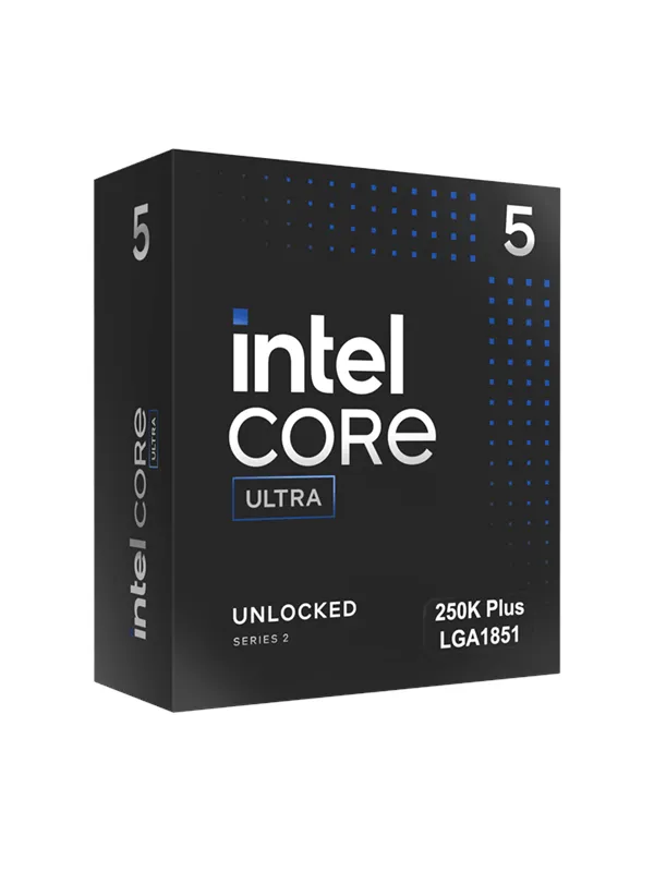 Intel Core Ultra 5 250K Plus Arrow Lake-S Refresh Prosessor/CPU - 18 kjerner - 3.5 GHz - FCLGA1851 Socket - Intel Boks (med kjøler)