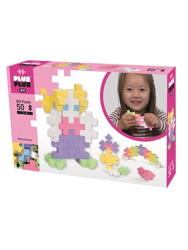 Plus-Plus BIG Pastel Mix / 50 pcs.