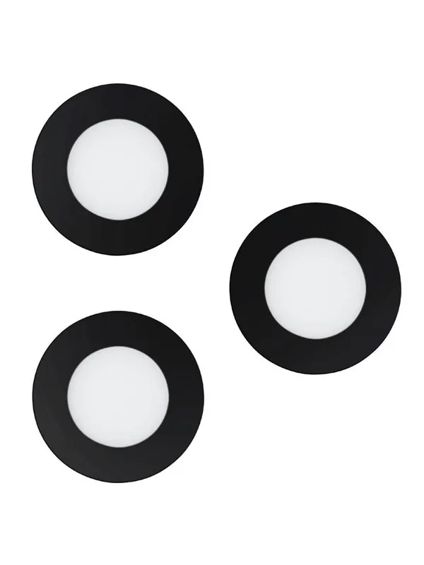 EGLO FUEVA-Z recessed spot 3x360 lumen I44 2700-6500K 3-pack black