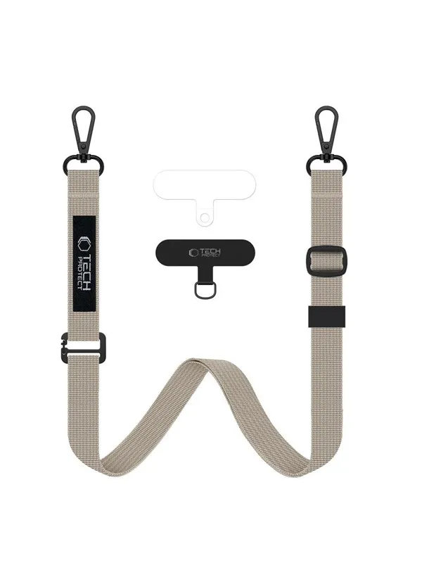 Tech-Protect C65 Rope Crossbody Leash - Beige