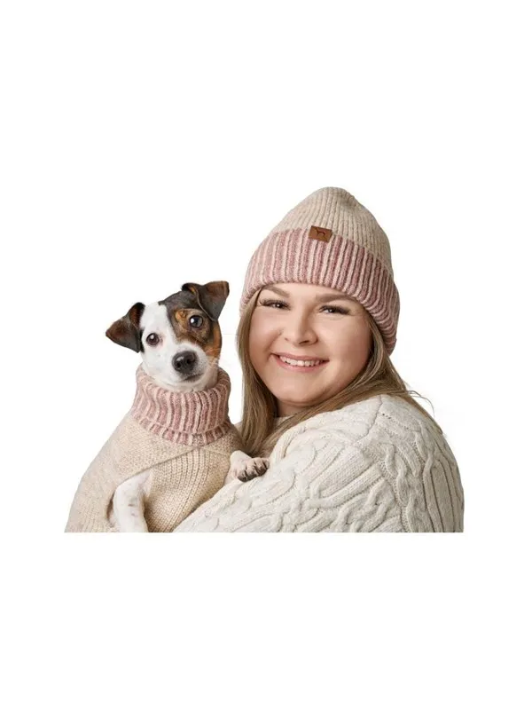 Hunter - Dogcoat Odense 35 + hat beige/rose - (203534)