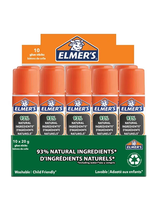 Elmer's Pure School Glue limstift,  20 gram, 10 styk