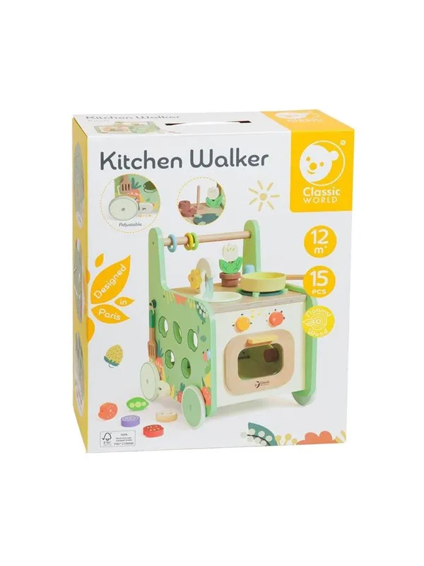 Classic World Wooden Kitchen Walker 15pcs.