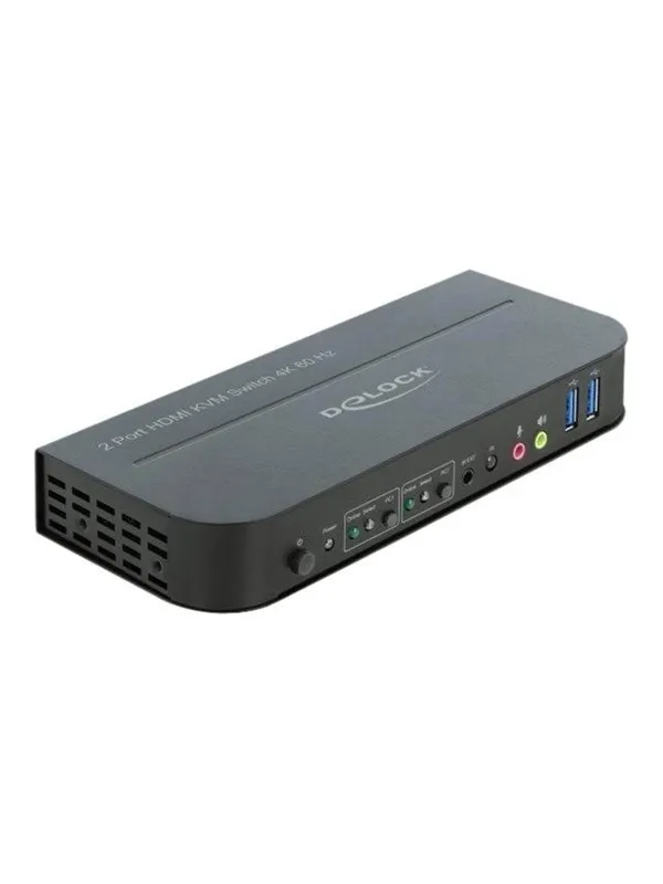 DeLOCK HDMI KVM Switch 4K 60 Hz with USB 3.0 and Audio