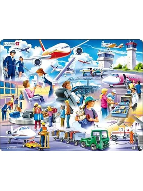 Larsen Puzzles Puzzle Airport - 42 pieces Maxi (36.5x28.5 cm) Gulv