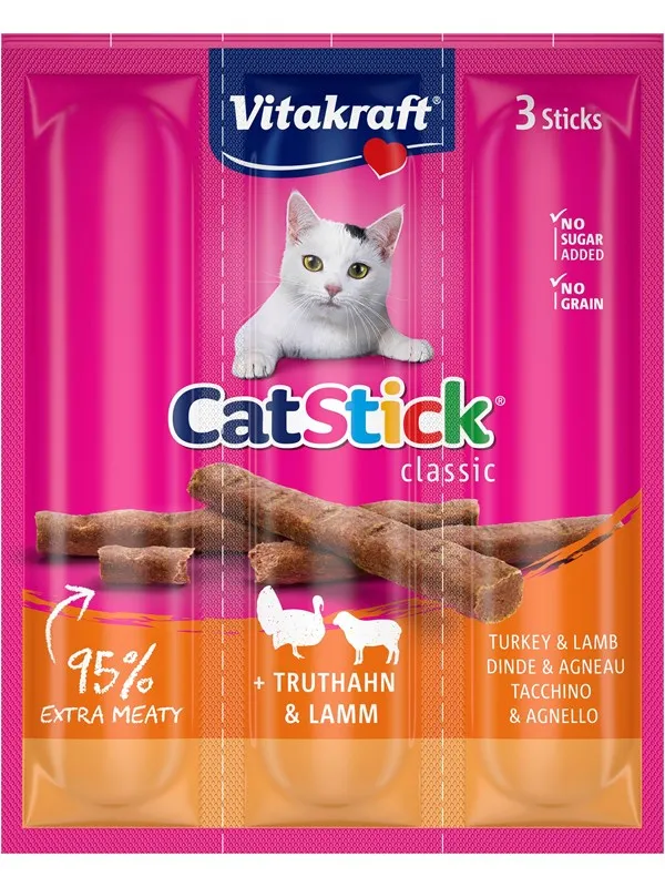 Vitakraft Cat Stick® med kalkun og lam