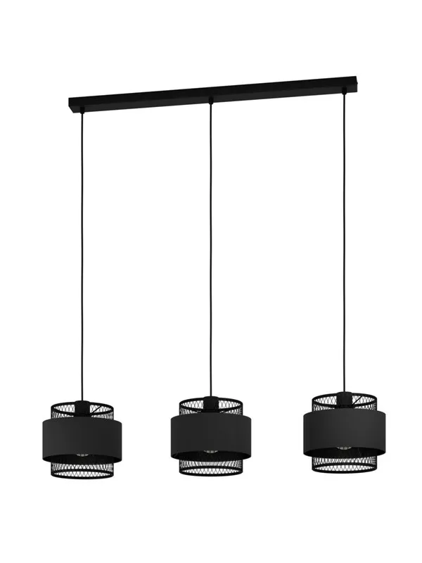 EGLO BAZELY LANGBORD 3XE27 990 SVART/HVIT