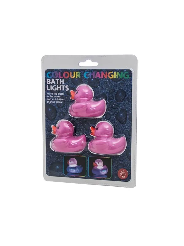 Thumbs Up! LED Bath Ducks "Duck Lights" (Pack of 3)